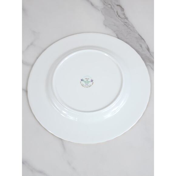 Royal Albert March Violet Wild Flower Year 1987 Bone China 8" Wall Decor England - Picture 12 of 14